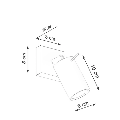 Moderní nástěnné svítidlo RING béžové s otočným stínidlem do obývacího pokoje a ložnice SOLLUX LIGHTING