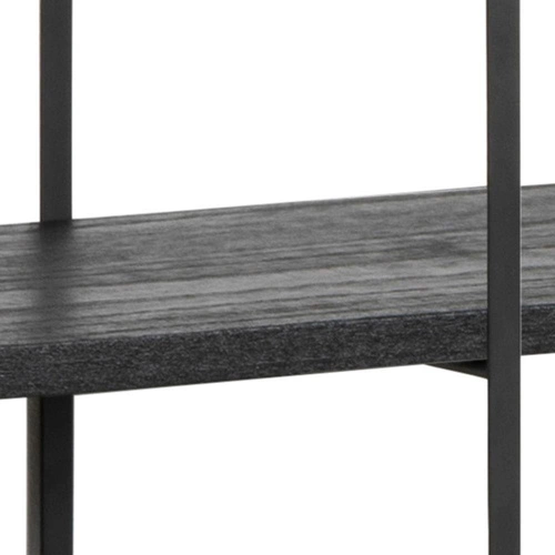 Závěsná industriální knihovna Belfast 2 černá šedá 191 cm do obývacího pokoje Actona