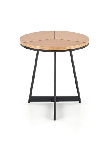 Kulatý konferenční stolek Annaba S dubový loftový 45 cm moderní do obýváku Intesi