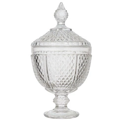 Skleněná bonboniéra Diamond 31 cm