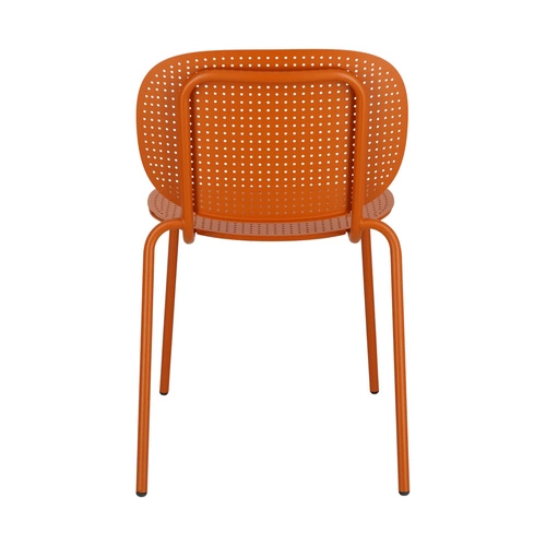 Kovová židle Si-Si Dots SCAB Design moderní na zahradu, terasu i do restaurace oranžová