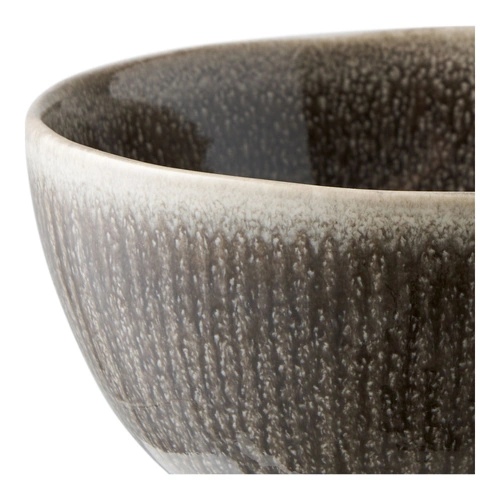 House Nordic Viola sada 4 šedých kameninových misek na polévku