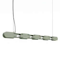 LED závěsné svítidlo CHAIN 158 olivové moderní nad kuchyňský ostrůvek