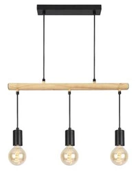 Závěsná lampa Izzy 3x60W E27 černá