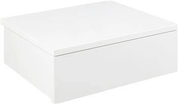 Závěsný noční stolek Avignon 37 cm bílý, 1 zásuvka, moderní styl Actona