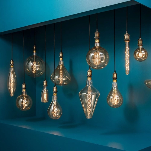 Atmosphera LED žárovka E27 hruška dekorativní čirá teplá pro závěsné svítidlo