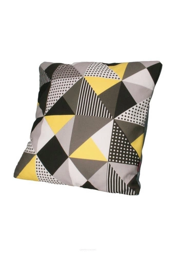 Dekorační sametový antialergenní polštář MELANGE SUN do obýváku 40x40 cm Intesi