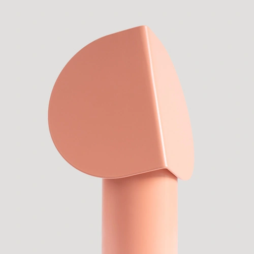 Moderní LED stolní lampa BISCUIT broskvová do obývacího pokoje