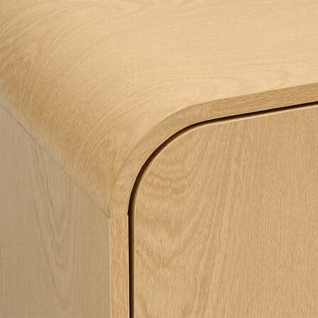 TV stolek Lee 140 cm moderní skandinávský dřevěný matný do obýváku Atmosphera