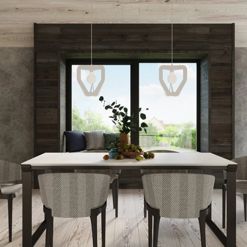 Závěsné svítidlo Tres bílé moderní kovové do obývacího pokoje, kuchyně nebo nad ostrůvek 33 cm