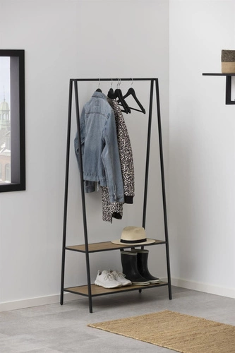 Dubový věšák Seaford s policí