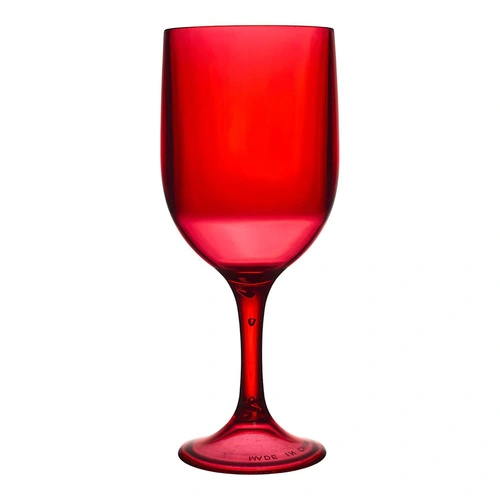 Sklenice na červené víno Intesi Sky 340 ml červená moderní z plastu do myčky