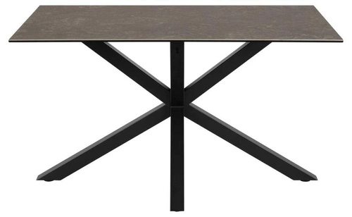 Moderní keramický jídelní stůl Heaven 135x80 cm černý do jídelny a obýváku Actona