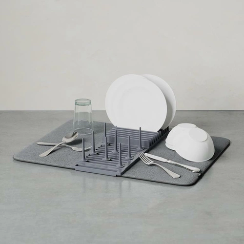 Sušička nádobí s podložkou UDry šedá