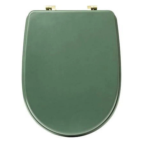 Zelené WC sedátko Duo z duroplastu s pomalým sklápěním moderní