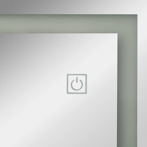 Stojací LED zrcadlo s organizérem na šperky Bettany do ložnice bílé Atmosphera