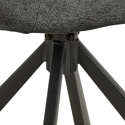 Čalouněná otočná jídelní a obývací židle Carlton černá Actona