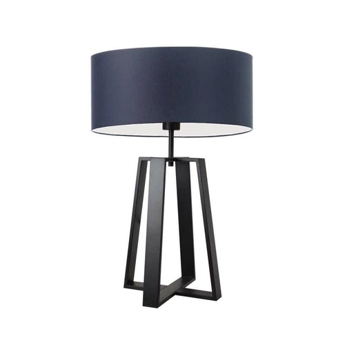 Lampa Thor stínidlo tmavě modré stojan černý