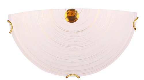 Klasický skleněný stropní svítidlo Mila zlatá 30 cm do obýváku a ložnice E27