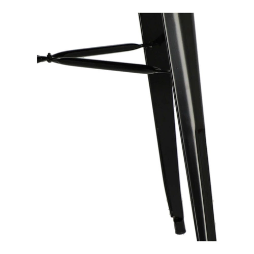 Industriální jídelní stůl Paris 80x80 cm černý kovový do kuchyně a jídelny moderní Intesi