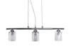 Závěsná lampa Berta # # 3x40W G9 chrom