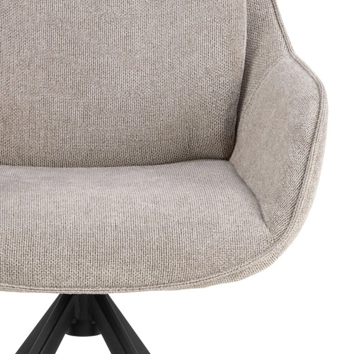 Jídelní židle Carrie Actona čalouněná béžová otočná s područkami moderní