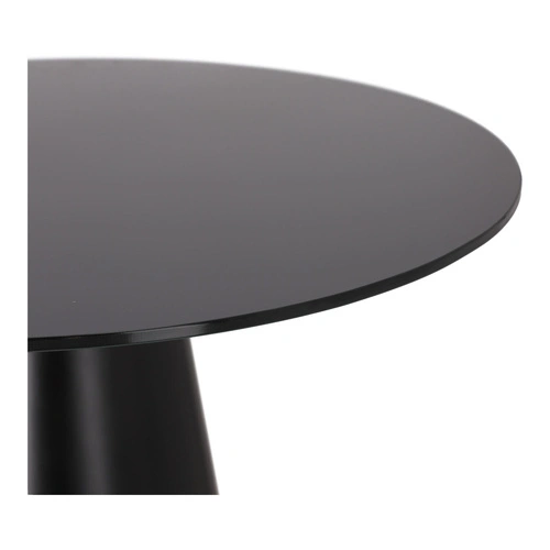 Kulatý jídelní stůl Soleilo Duo černý moderní 80 cm