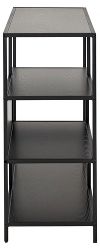 Kovová loftová knihovna Seaford V Actona 114 cm černá