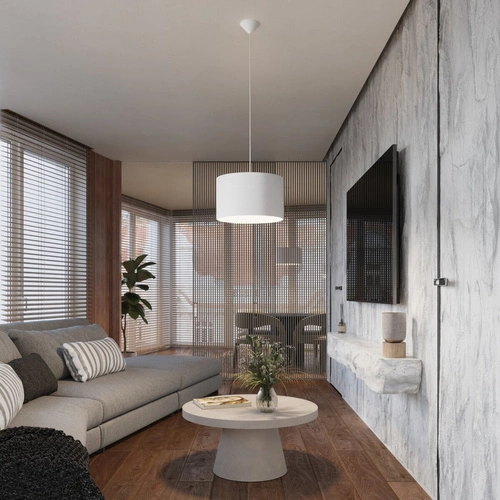 Závěsné svítidlo NOVA 30 bílá minimalistická nastavitelná do obýváku a jídelny