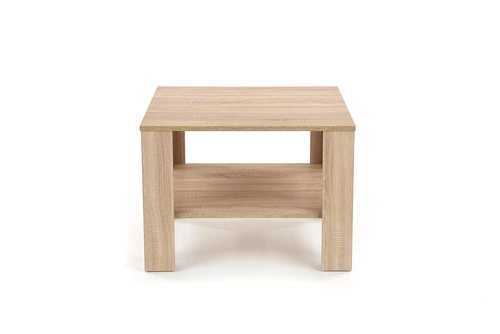 Konferenční stolek čtvercový Tastur S 70x70 cm dub sonoma s policí moderní do obýváku Intesi