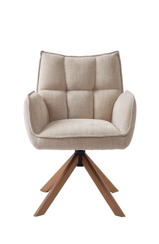 Jídelní čalouněná otočná židle Marilla s područkami