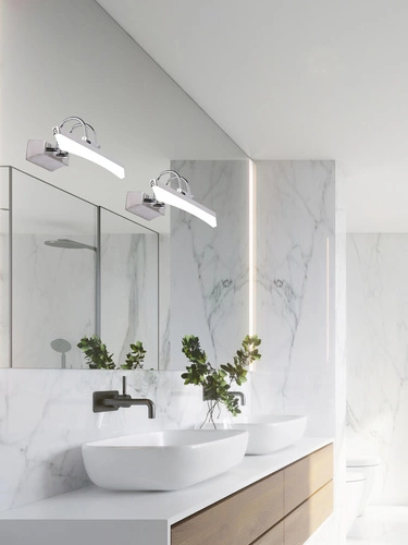 Nástěnné LED svítidlo Glory chrom moderní, nastavitelná do obýváku a ložnice CANDELLUX