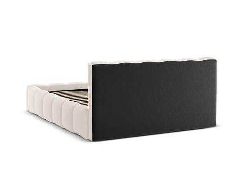 Čalouněná postel Lupine béžová 200x200 s úložným prostorem moderní do ložnice