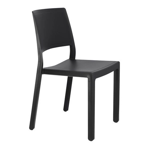 Zahradní plastová židle Kate SCAB Design antracit, stohovatelná, snadno čistitelná