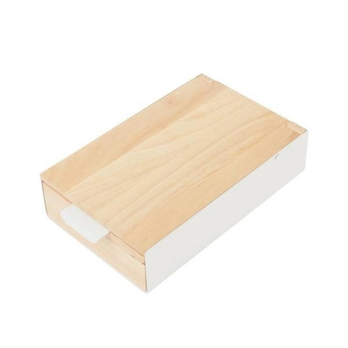 Umbra Reflexion dřevěný organizér na šperky s zrcadlem bílý do zásuvky