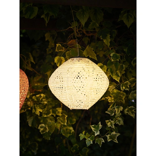 Solární zahradní lampion Harwood boho bílý IP44 House Nordic na zahradu a terasu