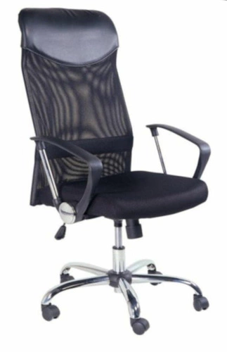 Ergonomická kancelářská židle Tarli černá síťovaná na kolečkách moderní k psacímu stolu Intesi