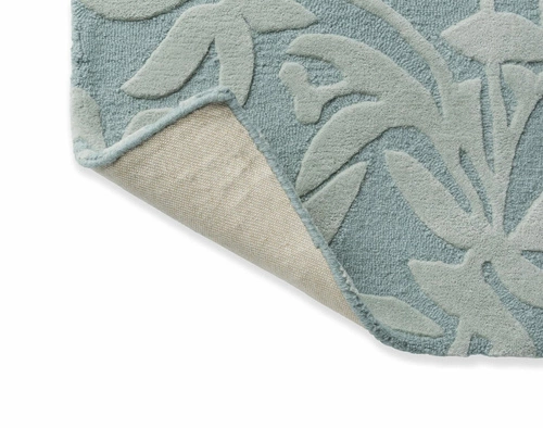 Vlněný koberec Cleavers zelený 250x350 moderní ručně tkaný koberec do obýváku Laura Ashley