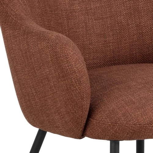 Čalouněné křeslo Spencer do obýváku terakota Basel moderní s područkami