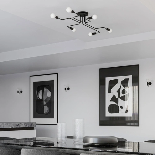 Lustr VECTOR 6 černý