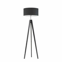 Podlahová lampa Haiti stínidlo grafitový stojan eben