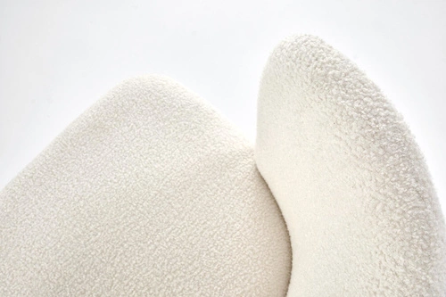 Čalouněná židle Vanda krémová boucle do jídelny a obýváku moderní skandinávský styl Intesi