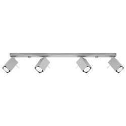 Stropní svítidlo MERIDA šedé 4xGU10 moderní kovové do obýváku a kuchyně Sollux