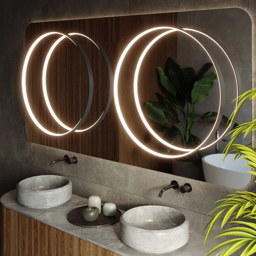 Závěsné LED svítidlo Rio černé kulaté 110 cm moderní do obýváku a nad kuchyňský ostrůvek