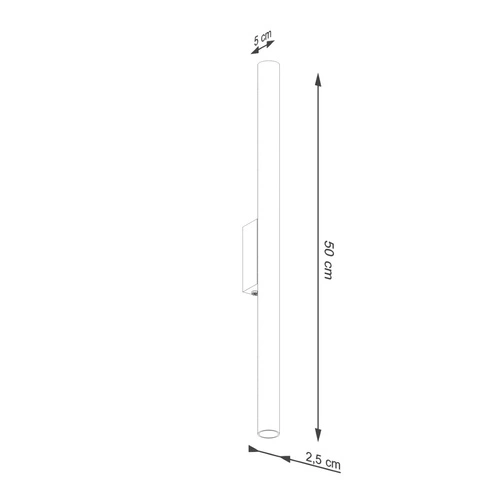 Nástěnné svítidlo Pastelo 2 moderní červené kovové svítí nahoru a dolů do obýváku a ložnice