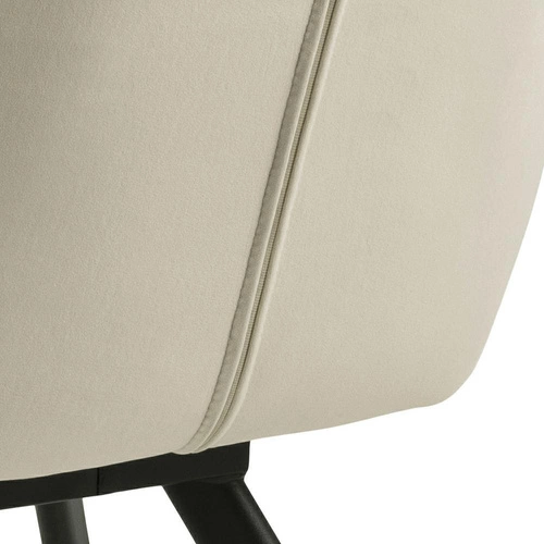 Jídelní otočná židle Lola VIC Actona sametová písková s područkami