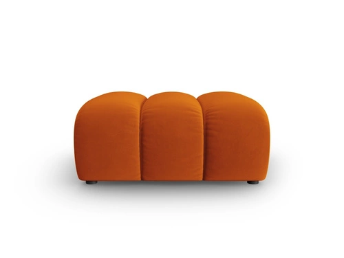 Sametová taburetka Lupine terakota čtvercová do obýváku a ložnice moderní a elegantní