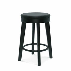 Čalouněný barový taburet Ufo nízký 65 cm FAMEG do kuchyně a jídelny dřevěný na míru