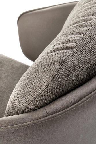 Otočná židle Arleth Intesi čalouněná šedá s područkami do kanceláře a obýváku