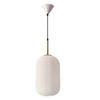 Závěsná lampa CRESTO bílá+zlatá 1x40W E27 difuzor bílý